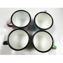 7cm 280ml Enamel Mug with Rolling Rim